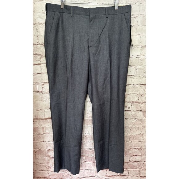 APT. 9 Mens Dress Pants 36 x 30 Modern Fit Straight Leg Grey Whale Flat Front - Picture 1 of 4